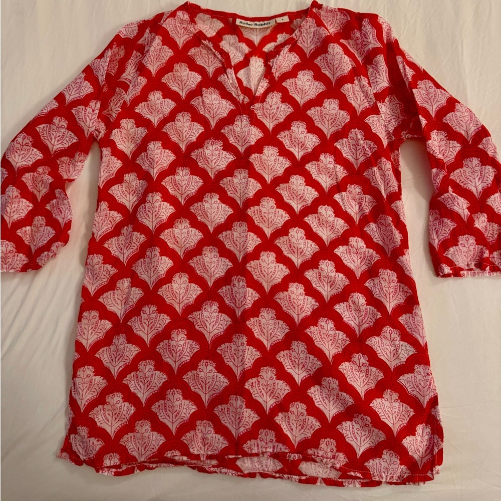 Kids Roller Rabbit Kurta Jemima Red Coverup